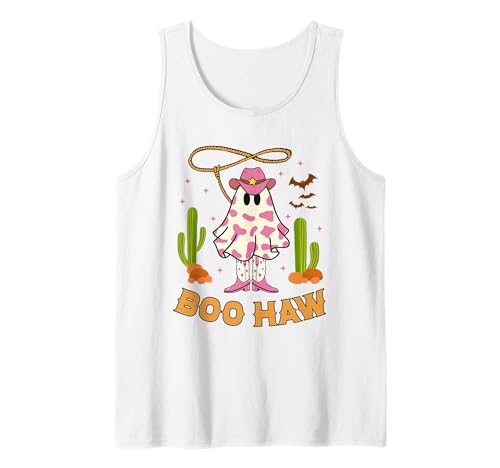 Boo Haw Funny Ghost Western Cowgirl Halloween Kostüm Damen Tank Top Boo Haw Funny Ghost Western Cowgirl Halloween Kostüm Damen Tank Top von Halloween Western Cowboy Costume Ghost Cowgirl Tee