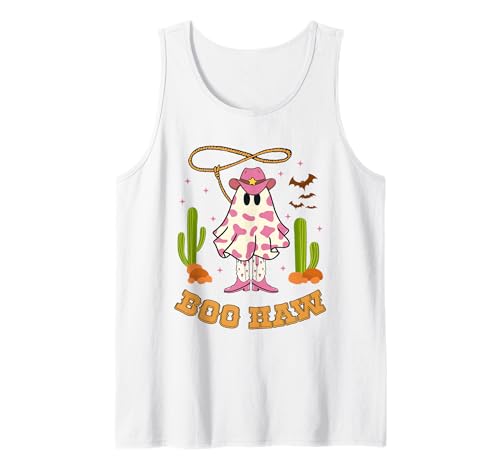 Boo Haw Ghost Western Cowboy Cowgirl Halloween Damen Kostüm Tank Top Boo Haw Ghost Western Cowboy Cowgirl Halloween Damen Kostüm Tank Top von Halloween Western Cowboy Costume Ghost Cowgirl Tee