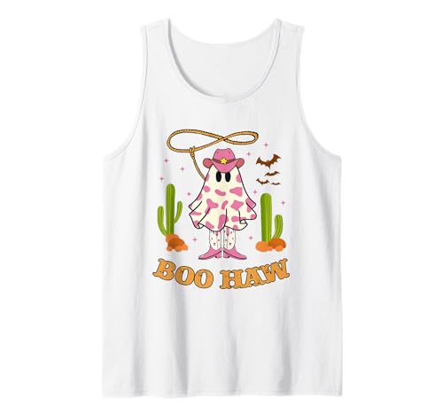 Boo Haw Ghost Western Cowgirl Halloween Kostüm Damen Mädchen Tank Top Boo Haw Ghost Western Cowgirl Halloween Kostüm Damen Mädchen Tank Top von Halloween Western Cowboy Costume Ghost Cowgirl Tee