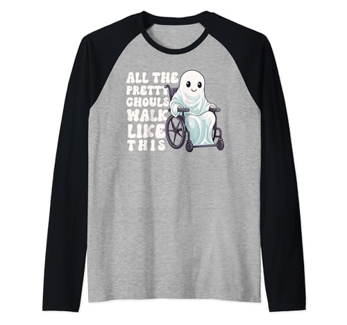 Herren Halloween Rollstuhl Kostüm Handicap Witz Ghouls Walk Like Raglan Herren Halloween Rollstuhl Kostüm Handicap Witz Ghouls Walk Like Raglan von Halloween Wheelchair Costume