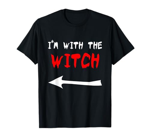 Lustiges Halloween-Design für Männer, Ehemann, I'm With The Witch Couple T-Shirt Lustiges Halloween-Design für Männer, Ehemann, I'm With The Witch Couple T-Shirt von Halloween Witch Couple Tee Design
