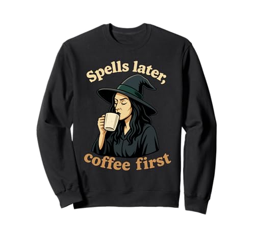 Coffee First Halloween Funny Witch Coffein Lover Women Sweatshirt Coffee First Halloween Funny Witch Coffein Lover Women Sweatshirt von Halloween Witch Funny Coffee Lover Women