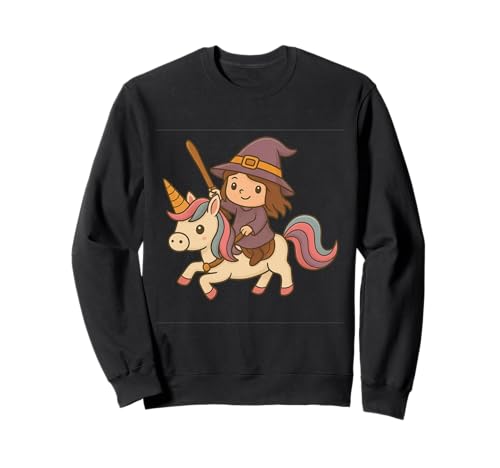Hexe reitet EIN Einhorn Jungen Mädchen Männer Frauen Kinder Erwachsene Sweatshirt Hexe reitet EIN Einhorn Jungen Mädchen Männer Frauen Kinder Erwachsene Sweatshirt von Halloween Witch Riding A Unicorn Rainbow Shop