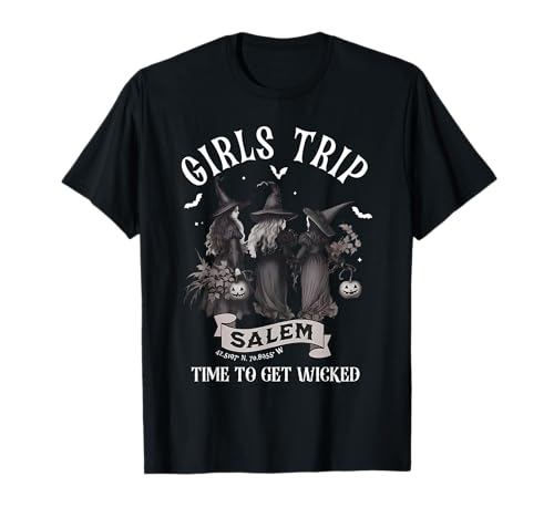 Girls Trip Salem Halloween Witch Salem Massachusetts Damen T-Shirt Girls Trip Salem Halloween Witch Salem Massachusetts Damen T-Shirt von Halloween Witch Salem Massachusetts Spooky Season