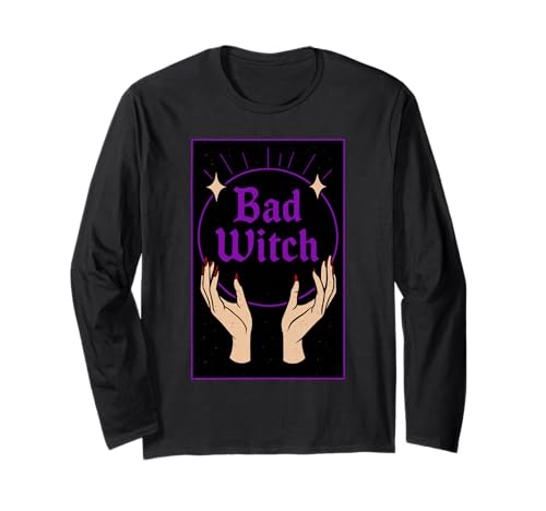 Bad Witch Halloween Lustige Hexe Gruselige Jahreszeit Frauen Langarmshirt von Halloween Witch Spooky Season Women Girls