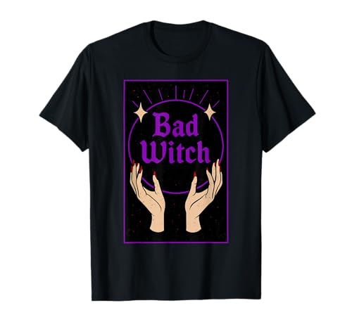 Bad Witch Halloween Lustige Hexe Gruselige Jahreszeit Frauen T-Shirt von Halloween Witch Spooky Season Women Girls