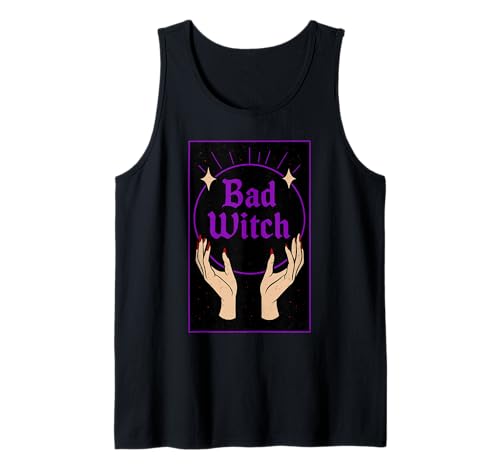 Bad Witch Halloween Lustige Hexe Gruselige Jahreszeit Frauen Tank Top von Halloween Witch Spooky Season Women Girls