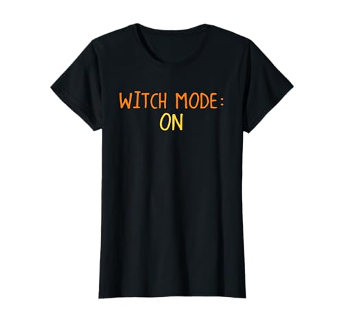 Hexenmodus auf Halloween Lustige Hexe Gruselige Jahreszeit Frauen T-Shirt Hexenmodus auf Halloween Lustige Hexe Gruselige Jahreszeit Frauen T-Shirt von Halloween Witch Spooky Season Women Girls