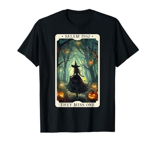 Salem 1692 Halloween Witch They Missed One Tarotkarte Frauen T-Shirt Salem 1692 Halloween Witch They Missed One Tarotkarte Frauen T-Shirt von Halloween Witch Tarot Card