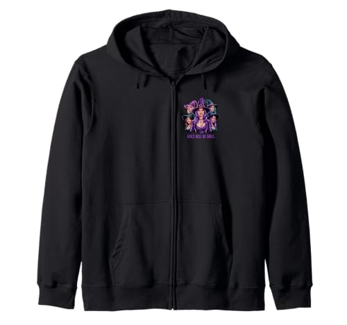 Mädchen Hexen lila Kapuzenjacke Mädchen Hexen lila Kapuzenjacke von Halloween Witches