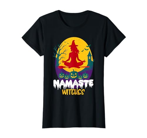 Namaste Hexen, Halloween-Yoga-Liebhaber, Meditation, Hexen, Frauen T-Shirt Namaste Hexen, Halloween-Yoga-Liebhaber, Meditation, Hexen, Frauen T-Shirt von Halloween Yoga Lover Zen Spooky Witch Women Girls
