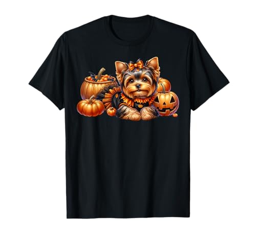Yorkie Mom Graphic for Women Cute Halloween Dog Lover T-Shirt von Halloween Yorkshire Terrier Gifts For Yorkie Mom