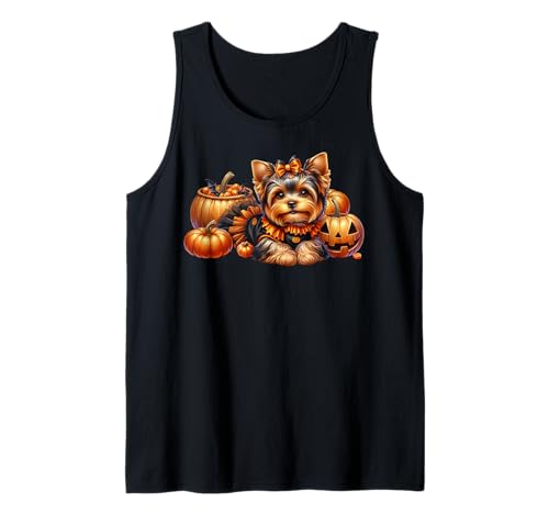 Yorkie Mom Graphic for Women Cute Halloween Dog Lover Tank Top von Halloween Yorkshire Terrier Gifts For Yorkie Mom