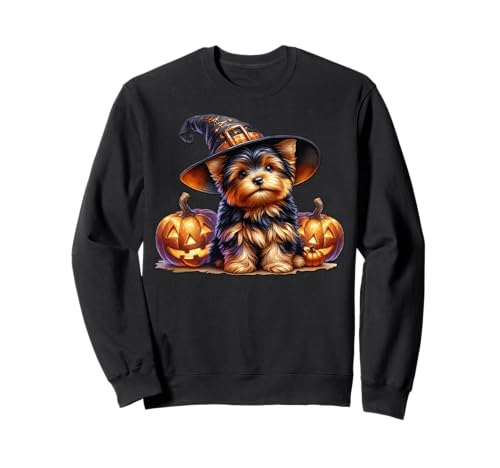 Yorkshire Terrier Dog Graphic for Women Halloween Yorkie Sweatshirt von Halloween Yorkshire Terrier Gifts For Yorkie Mom