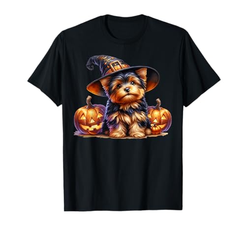 Yorkshire Terrier Dog Graphic for Women Halloween Yorkie T-Shirt von Halloween Yorkshire Terrier Gifts For Yorkie Mom