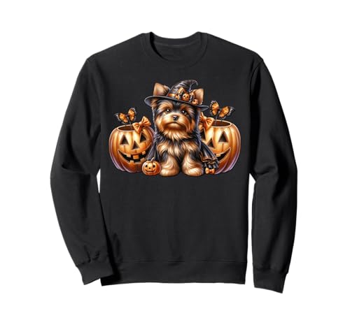 Yorkshire Terrier Halloween Decor for Women Yorkie Grandma Sweatshirt von Halloween Yorkshire Terrier Gifts For Yorkie Mom