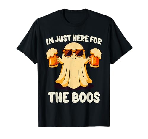 I'm Just Here for The Boos Halloween Funny Ghost Men Women T-Shirt von Halloween Zombie Funny Spooky Season Men Women