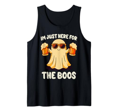 I'm Just Here for The Boos Halloween Funny Ghost Men Women Tank Top von Halloween Zombie Funny Spooky Season Men Women