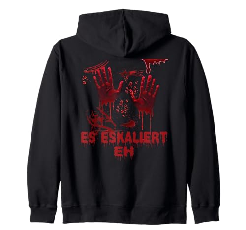 Blutige Hände Halloween Kostüm Herren & Damen Blutspritzer Kapuzenjacke Blutige Hände Halloween Kostüm Herren & Damen Blutspritzer Kapuzenjacke von Halloween Zombie Kostüm Blut Vampir Verkleidung