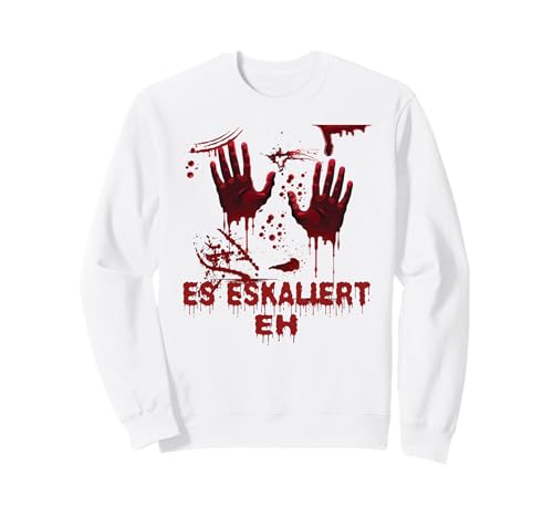 Blutige Hände Halloween Kostüm Herren & Damen Blutspritzer Sweatshirt Blutige Hände Halloween Kostüm Herren & Damen Blutspritzer Sweatshirt von Halloween Zombie Kostüm Blut Vampir Verkleidung