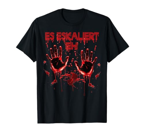 Blutige Hände Halloween Kostüm Herren & Damen Blutspritzer T-Shirt Blutige Hände Halloween Kostüm Herren & Damen Blutspritzer T-Shirt von Halloween Zombie Kostüm Blut Vampir Verkleidung