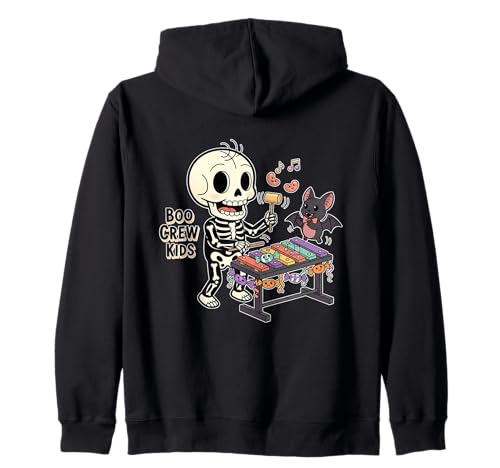 Boo Crew Kinder Skelett Xylophon Kapuzenjacke Boo Crew Kinder Skelett Xylophon Kapuzenjacke von Halloween boo crew kids skeleton music candy band
