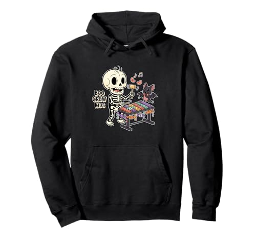Boo Crew Kinder Skelett Xylophon Pullover Hoodie Boo Crew Kinder Skelett Xylophon Pullover Hoodie von Halloween boo crew kids skeleton music candy band