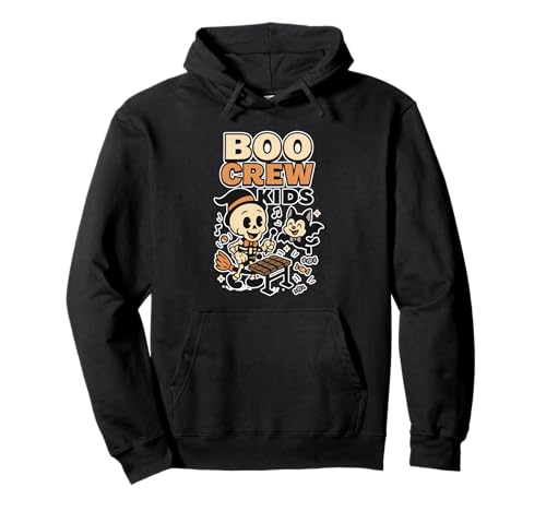 Boo Crew Kinder-Skelett-Band Pullover Hoodie Boo Crew Kinder-Skelett-Band Pullover Hoodie von Halloween boo crew kids spooky band cute skeleton