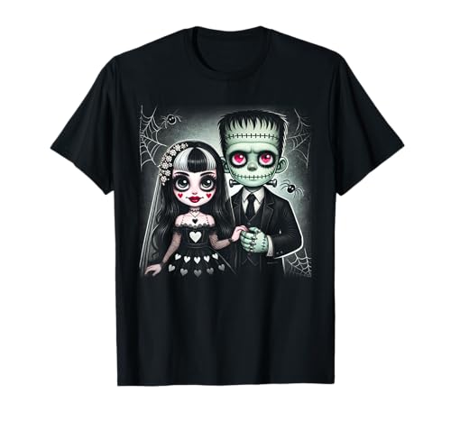 halloween lovers frankenstein skelett für männer frauen familie T-Shirt halloween lovers frankenstein skelett für männer frauen familie T-Shirt von Halloween ghost and skeleton bride of frankenstein