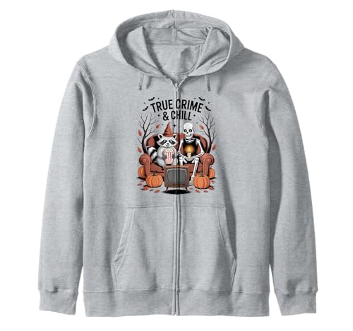 Skelett und Waschbär trendy Halloween Männer Frauen und Kinder Kapuzenjacke Skelett und Waschbär trendy Halloween Männer Frauen und Kinder Kapuzenjacke von Halloween raccoon