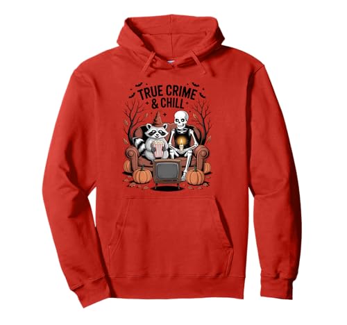 Skelett und Waschbär trendy Halloween Männer Frauen und Kinder Pullover Hoodie Skelett und Waschbär trendy Halloween Männer Frauen und Kinder Pullover Hoodie von Halloween raccoon