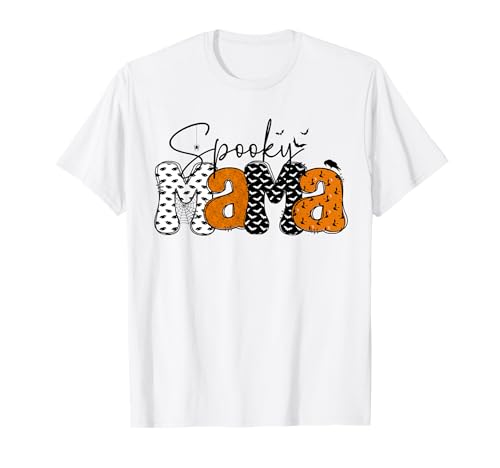 Retro Mama Gruselige Halloween Kokette Schleife Halloween für Frauen T-Shirt von Halloween spooky mama men women