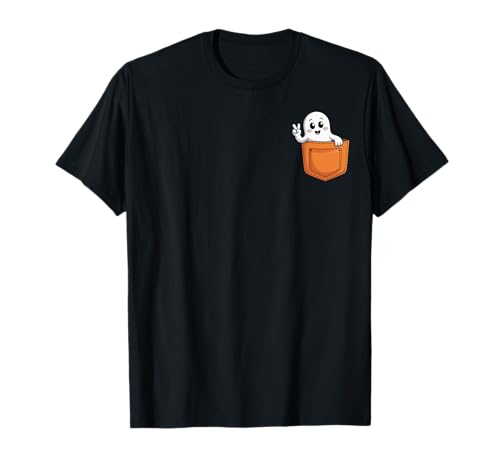 Halloween Ghost Spooky Season Kostüm mit Tasche für Herren, Damen und Kinder T-Shirt Halloween Ghost Spooky Season Kostüm mit Tasche für Herren, Damen und Kinder T-Shirt von Halloween tees For Women Men Kids Boys Girls