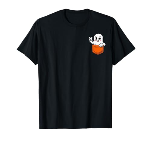 Halloween Ghost Spooky Season Kostüm mit Tasche für Herren, Damen und Kinder T-Shirt Halloween Ghost Spooky Season Kostüm mit Tasche für Herren, Damen und Kinder T-Shirt von Halloween tees For Women Men Kids Boys Girls