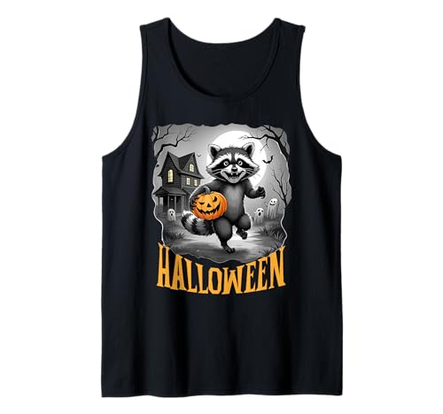Halloween für Kinder und Erwachsene, mit einem lustigen Waschbär Tank Top Halloween für Kinder und Erwachsene, mit einem lustigen Waschbär Tank Top von Halloween & Raton Laveur