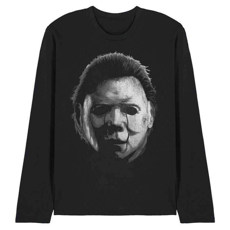 Halloween Michael Myers - The Shape - Large Face Langarmshirt schwarz in XL von Halloween