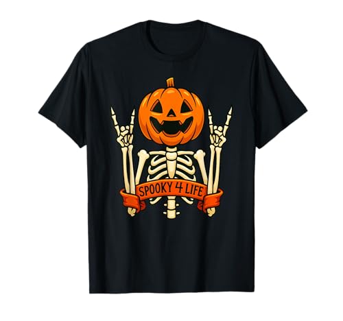 Kürbis Skelett Halloween Gruselig 4 Leben Jungen Mädchen Kinder T-Shirt Kürbis Skelett Halloween Gruselig 4 Leben Jungen Mädchen Kinder T-Shirt von HalloweenAxis1