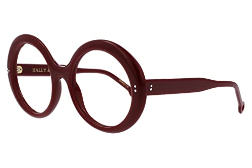 Hally & Son Damen Hs863v 55 20 140 Burgun Sonnenbrille, Weinrot, 70 von Hally & Son