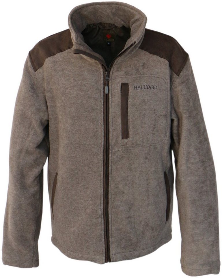 Hallyard Outdoorjacke Fleecejacke "Nevada" wasserdicht Jagdjacke flauschig warm gefüttert von Hallyard