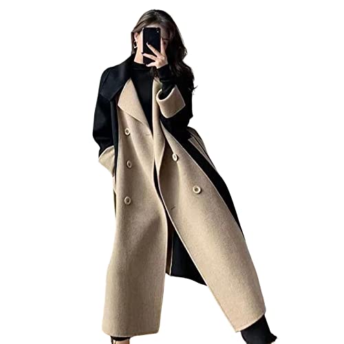 Haloppe Lady Coat Coat Color Loose Lady Coat Pockets Mid Length Black M Haloppe Lady Coat Coat Color Loose Lady Coat Pockets Mid Length Black M von Haloppe
