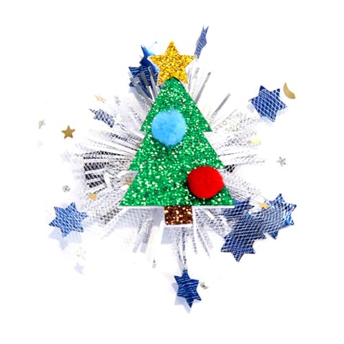 Haloppe Weihnachten Haarnadel Festliches Set für Kinder Schneemänner Weihnachtsmann Baum Mehr Perfekte Kinder Haarschmuck Feiertage Weihnachtsbaum von Haloppe