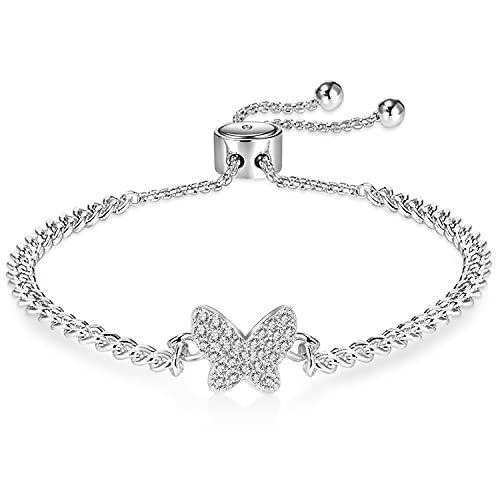 Halora Armband Damen Silber Armbänder Schmetterling Silberarmband Damenarmband Schmuck Silver Butterfly Bracelet Women von Halora