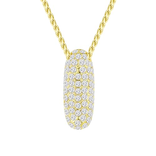 Halora Bubble Letter Necklace Gold Kette Mit Halskette Buchstaben I Anhänger Gold Bubble Initial Necklace Damen von Halora