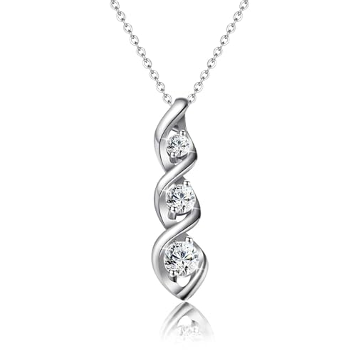 Halora Halskette Damen Silber, Unendlichkeitszeichen Kette Anhänger Infinity Schmuck Muttertag Geschenk für Brautjungfer Frauen Sie Halora Halskette Damen Silber, Unendlichkeitszeichen Kette Anhänger Infinity Schmuck Muttertag Geschenk für Brautjungfer Frauen Sie von Halora