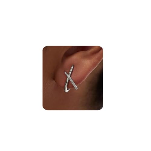 Halora Ohrstecker Silber Ohrringe Stecker Damen Silber Klein Ohrringe Silver Earrings for Women Schmuck(Zirkonia Silber) von Halora