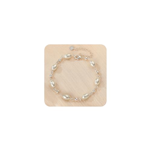 Halora Perlenarmband Damen, Armband Damen Silber Perlen Armbänder Perlenschmuck Geschenk Bracelet Women, Stil C Halora Perlenarmband Damen, Armband Damen Silber Perlen Armbänder Perlenschmuck Geschenk Bracelet Women, Stil C von Halora