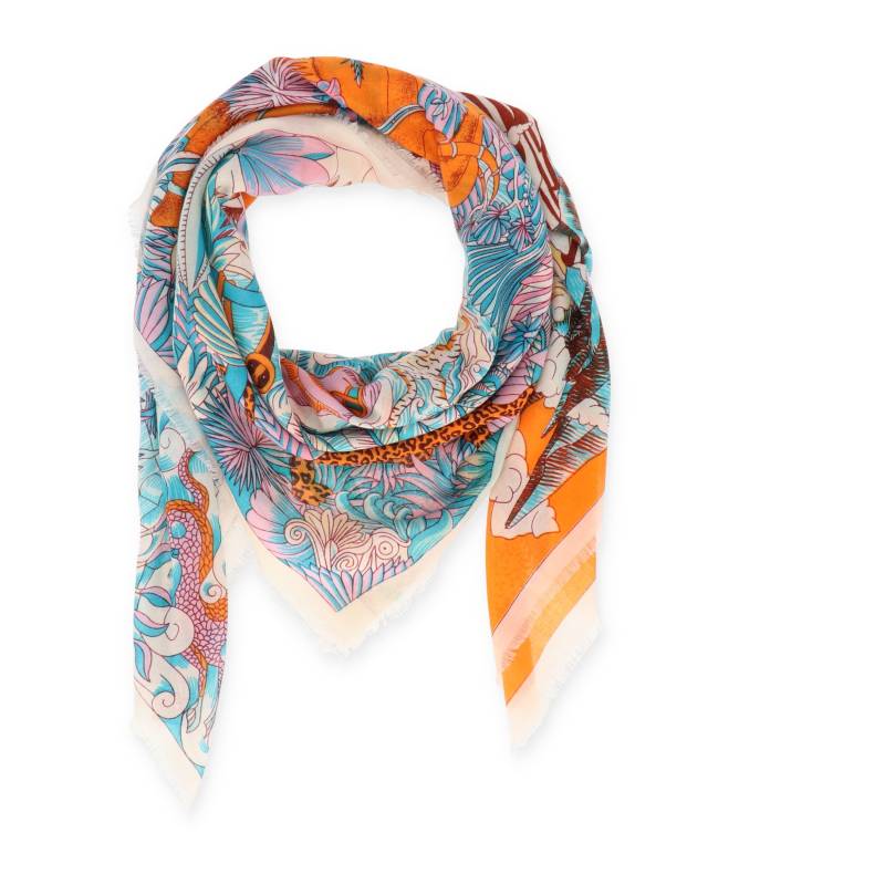 Halsüberkopf Accessoires - 130x130 Tuch Blue Jungle multi - Gr. - OS von Halsüberkopf Accessoires