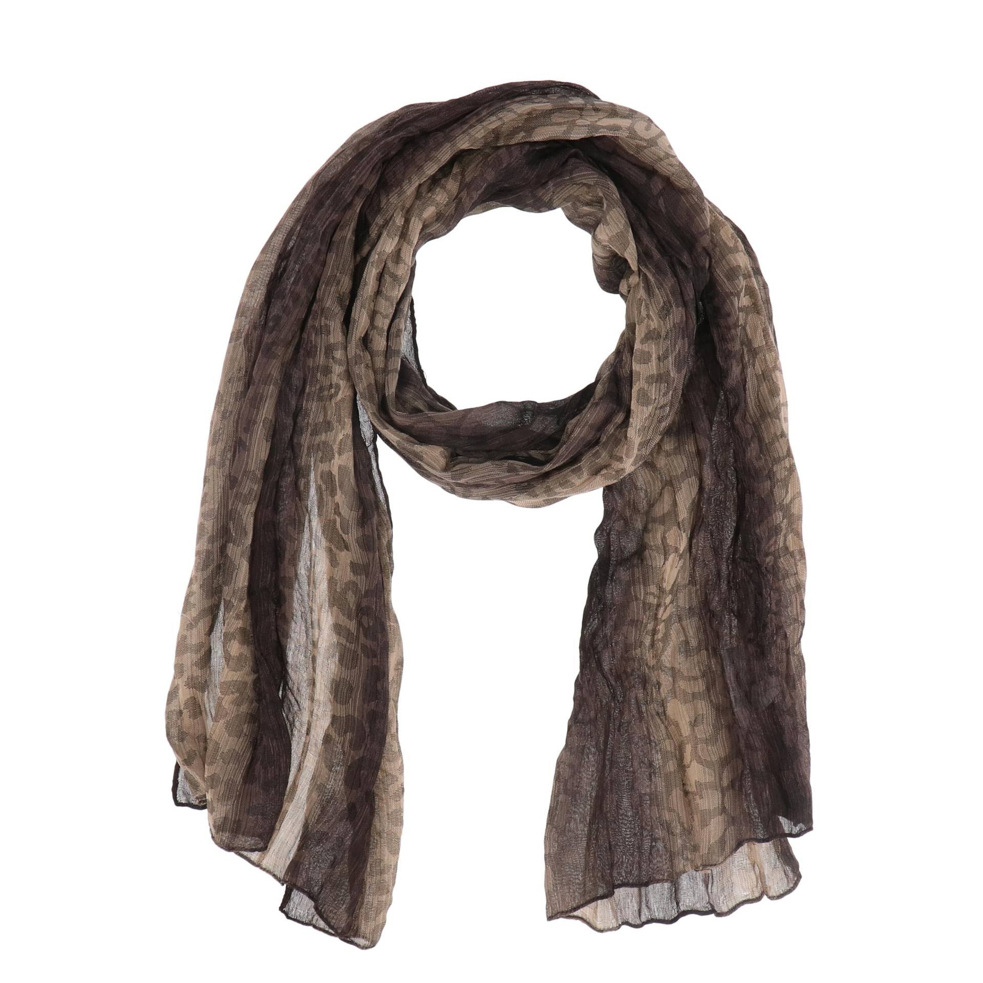 Halsüberkopf Accessoires - 160x50 Schal Leo beige - Gr. - OS von Halsüberkopf Accessoires