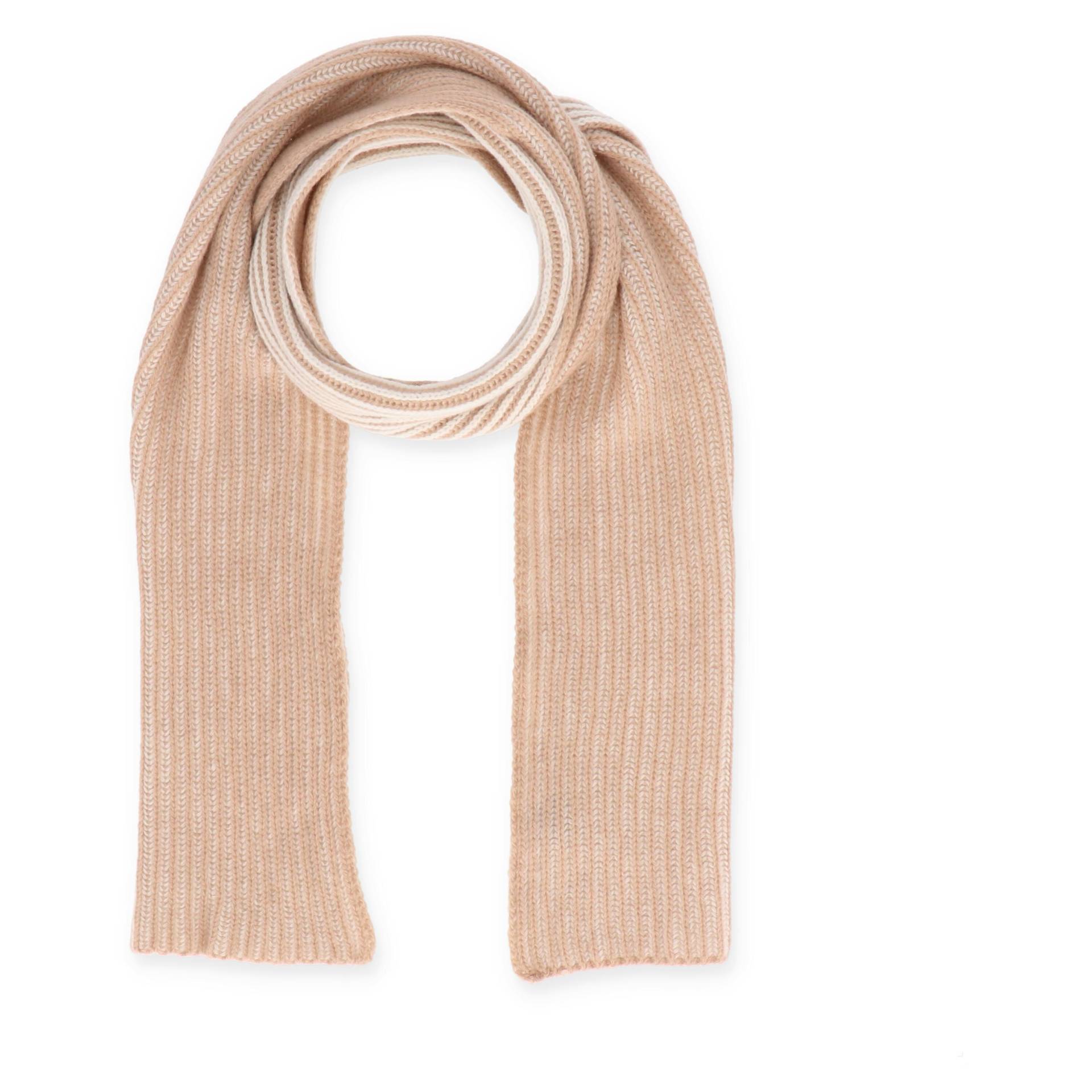 Halsüberkopf Accessoires - 180x25 Schal Rippe 2-farbig camel - Gr. - OS von Halsüberkopf Accessoires