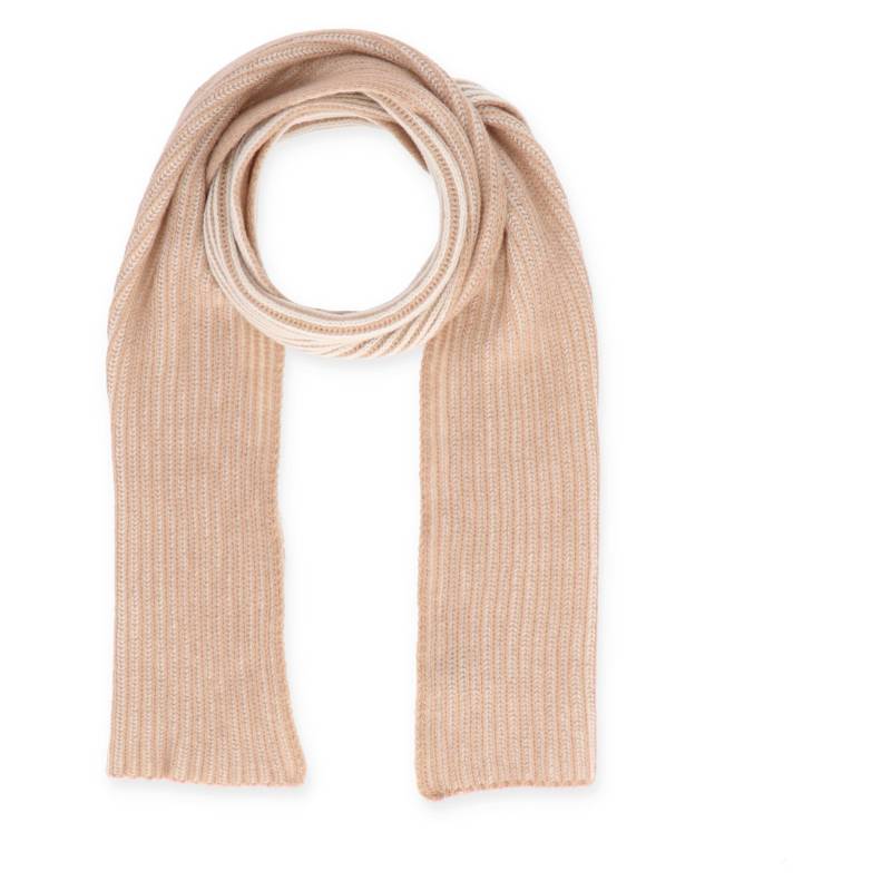 Halsüberkopf Accessoires - 180x25 Schal Rippe 2-farbig camel - Gr. - OS von Halsüberkopf Accessoires